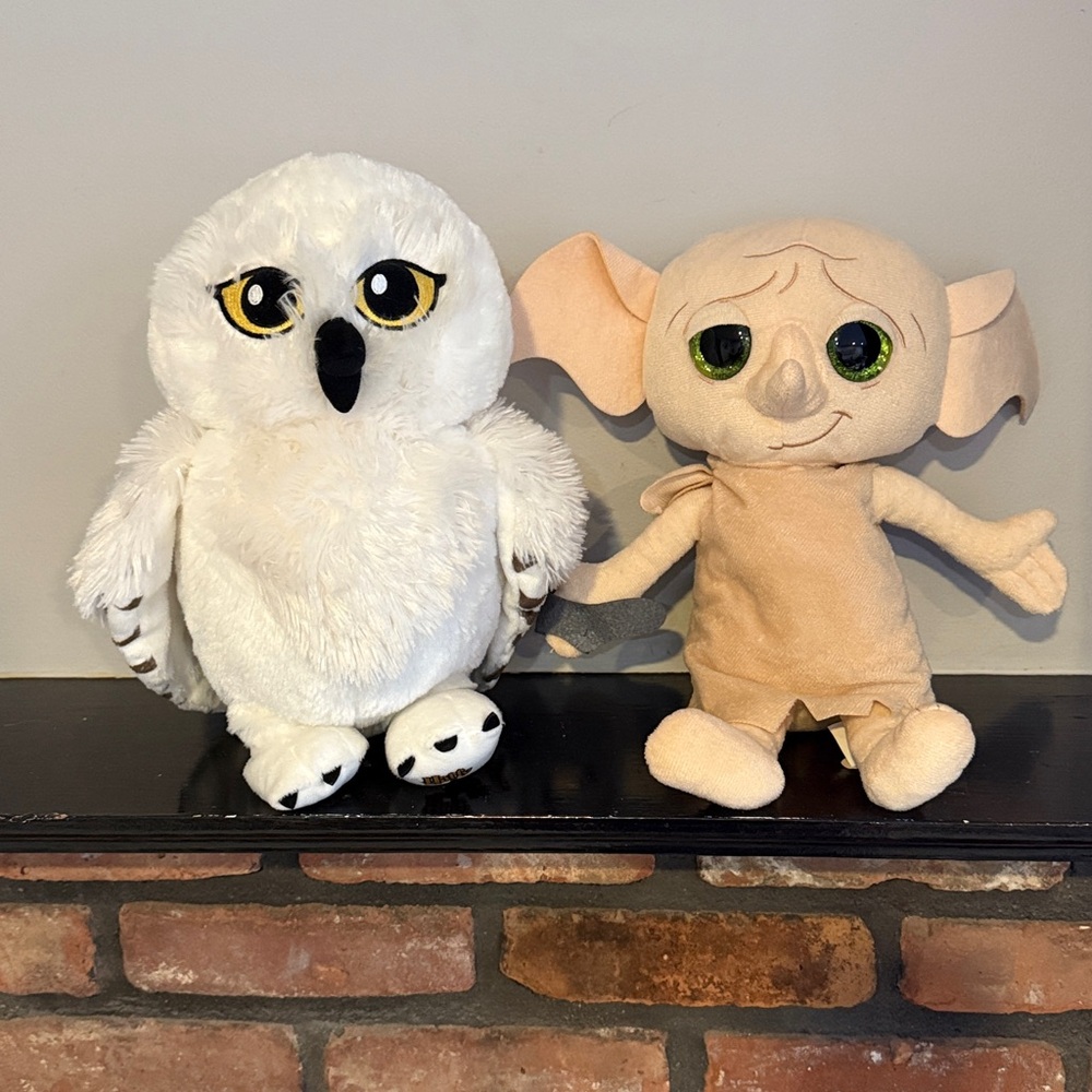 Charming White Plush Owl & elf Stuffed Animal - Picture 2 of 6